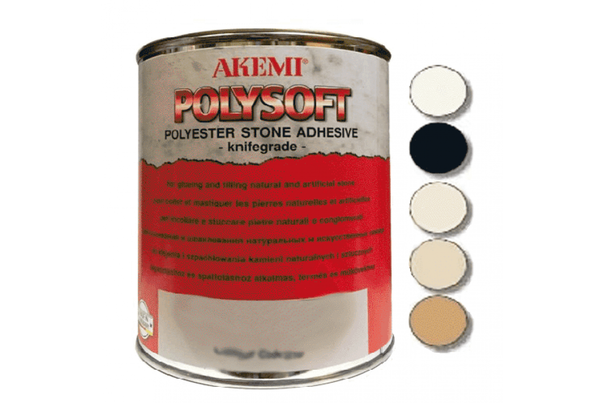 Клей-мастика AKEMI POLYSOFT Stone Filler 10152 тём. бежевая 1,65 кг купить  в Москве — цена 1860 ₽