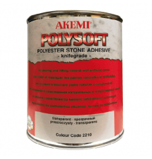Клей-мастика AKEMI Stone Filler Poly-Soft Transparent 10481 прозрачно-медовая 1 кг