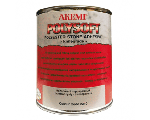 Клей-мастика AKEMI Stone Filler Poly-Soft Transparent прозрачно-медовая 1 кг