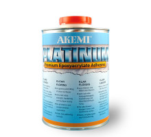 Клей эпоксидно-акрилатный AKEMI PLATINUM Premium epoxyacrylate 10725 прозрачный густой, 1л