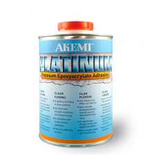 Клей эпоксидно-акрилатный AKEMI PLATINUM Premium epoxyacrylate 10725 прозрачный густой, 1л