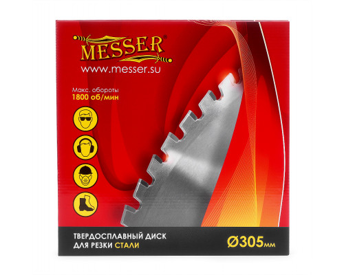 Твердосплавный диск для резки стали MESSER 305 мм