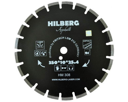 Алмазный диск по асфальту Hilberg HM308 350/25,4 мм