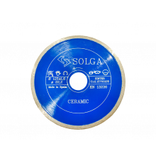 Диск алмазный Solga Diamant CERAMICS, MARBLE сплошной (керамика, мрамор) 125мм/22,23