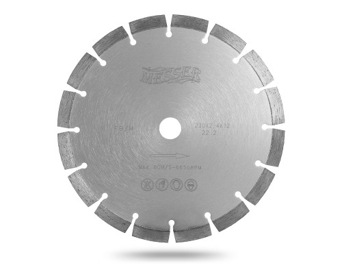 Алмазный диск по железобетону MESSER FB/M 230мм