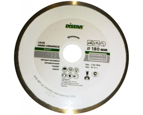 Алмазный диск для резки керамогранита DISTAR Hard ceramics 1A1R 180 мм