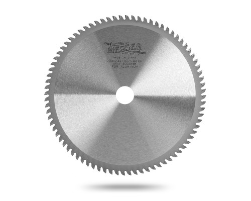 Твердосплавный пильный диск по металлу MESSER Ø230мм (по алюминию)